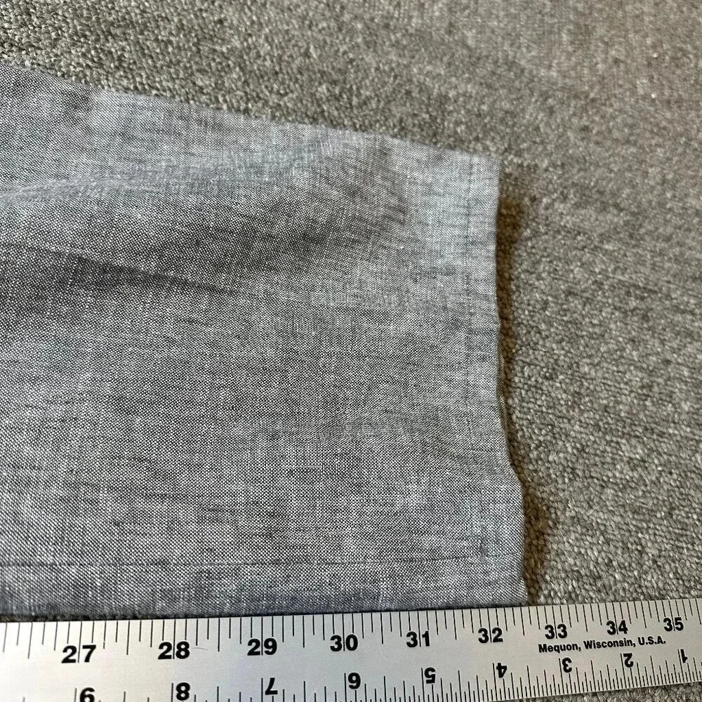 Pierre Clarence France Grey Men's Linen Blend Pants FR 48 / US 38